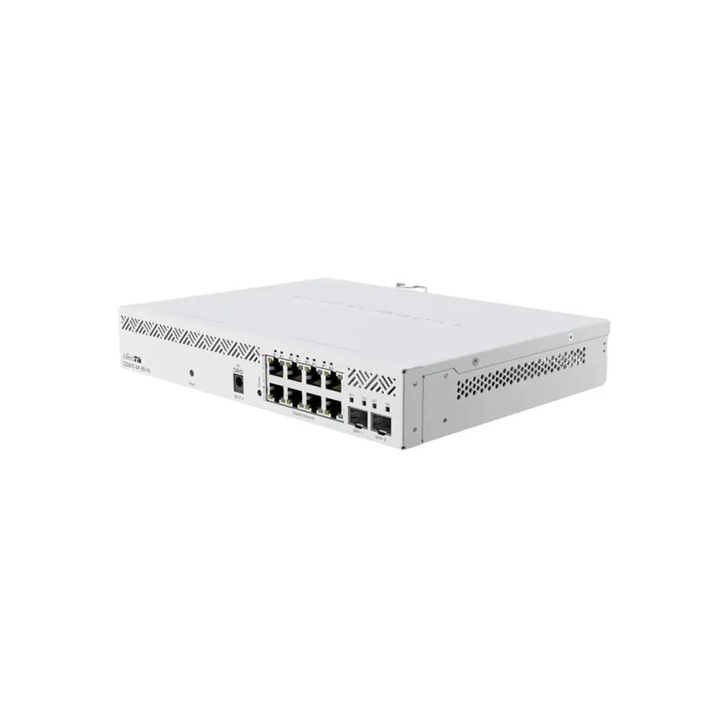 [CSS610-8P-2S+IN] Mikrotik CSS610-8P-2S+IN Cloud Smart Switch 610-8P-2S+IN with 8 x Gigabit 802.3af/at PoE-out ports, 2 x SFP+ cages, SwOS, desktop case, PSU