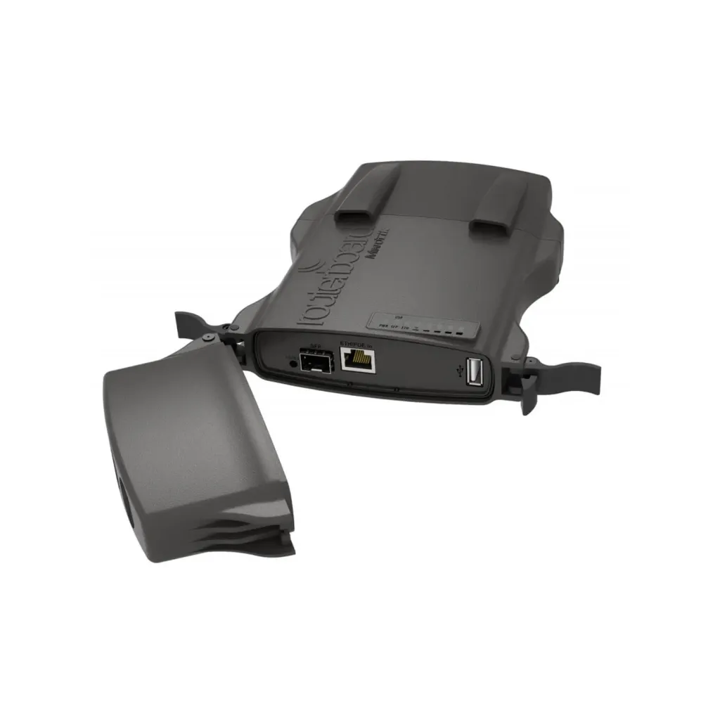 [RB922UAGS-5HPacD-NM] Mikrotik RB922UAGS-5HPacD-NM NetMetal 5 (720MHz CPU, 128MB RAM, 1xGigabit LAN, 1xSFP cage, 1xUSB, 1xminiPCI-e, built-in 5Ghz 802.11ac 2x2 wireless with two RP-SMA connectors, RouterOS L4, outdoor enclosure, POE, PSU, pole and rail mount)