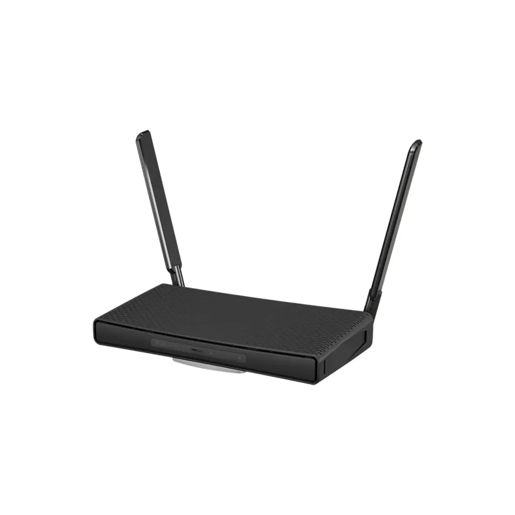 [C53UiG+5HPaxD2HPaxD] Mikrotik C53UiG+5HPaxD2HPaxD hAP ax³ with 4-core 1.8 GHz CPU, 1GB RAM, 4 x Gbit LAN, 1 x 2.5 Gbit LAN (supports PoE-in/out), two wireless interfaces (built-in 2.4 GHz 802.11b/g/n/ax dual-chain, built-in 5 GHz 802.11a/n/ac/ax dual-chain), 3.3dBi 2.4GHz external antenna, 5.5dBi 5GHz external antenna, tower/desktop case, USB, PSU, RouterOS L6