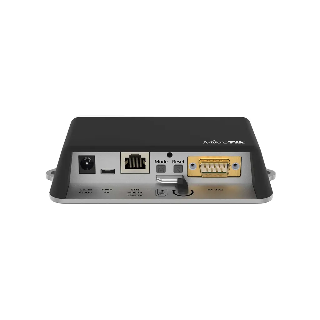 Mikrotik RB912R-2nD-LTm LtAP mini with 650MHz CPU, 64MB RAM, 1xLAN, built-in 2.4Ghz 802.11b/g/n Dual Chain wireless with integrated antenna, miniPCI slot, LTE internal antenna with 2 x u.fl connectors, GPS, Dual-SIM, RouterOS L4, outdoor enclosure, PSU, PoE injector