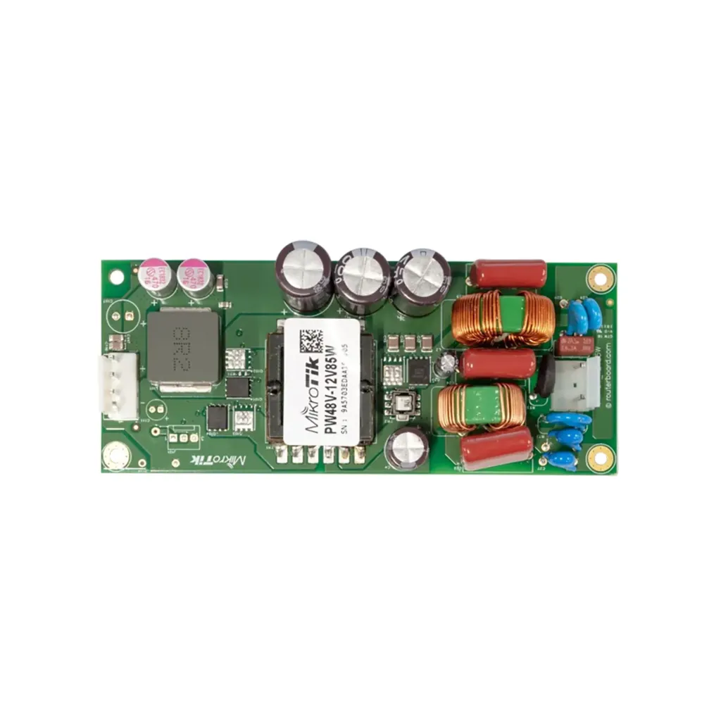 [PW48V-12V85W] Mikrotik PW48V-12V85W ±48V Open frame Power supply with 12V 7A output, for new r2 CCR revisions