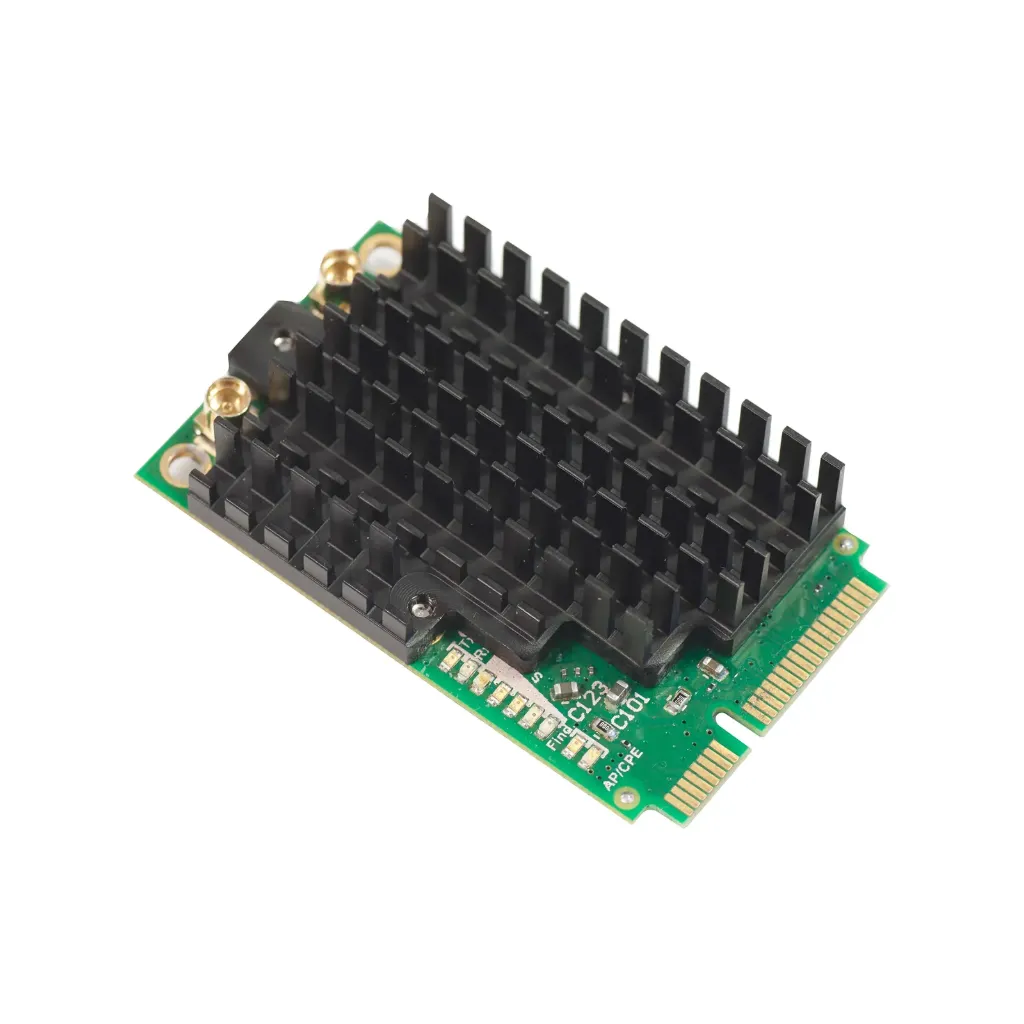 Mikrotik R11e-2HPnD 802.11b/g/n High Power miniPCI-e card with MMCX connectors
