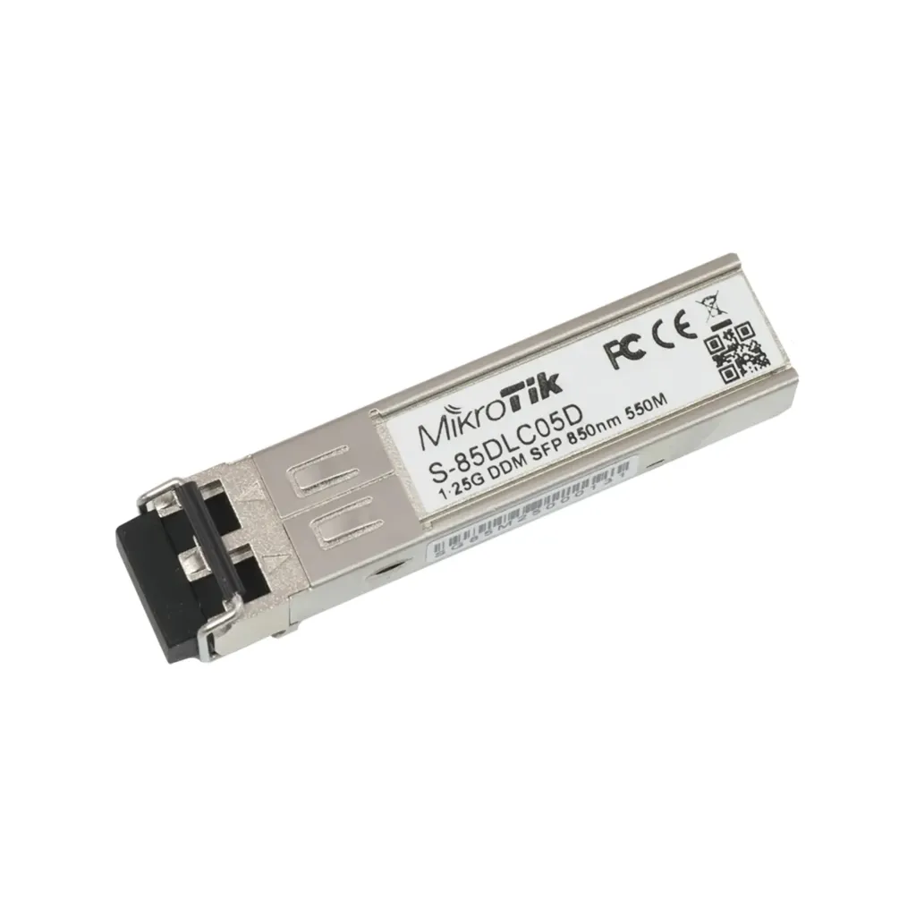 [S-85DLC05D] Mikrotik S-85DLC05D SFP module 1.25G MM 550m 850nm Dual LC-connector