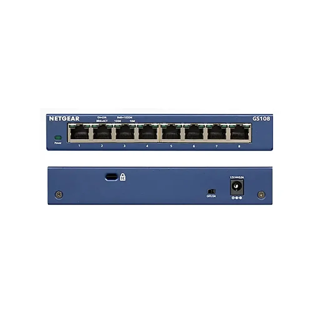Netgear GS108GE   8PT GE Unmanaged Switch