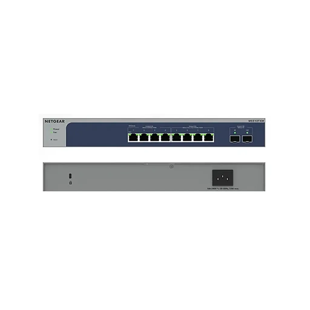 Netgear MS510TXM-100EUS   10PT Multi-Gig (4 x 10/MG, 4 x 2,5/MG), 2x10G SFP+, Smart Switch w/optional Remote/Cloud Management