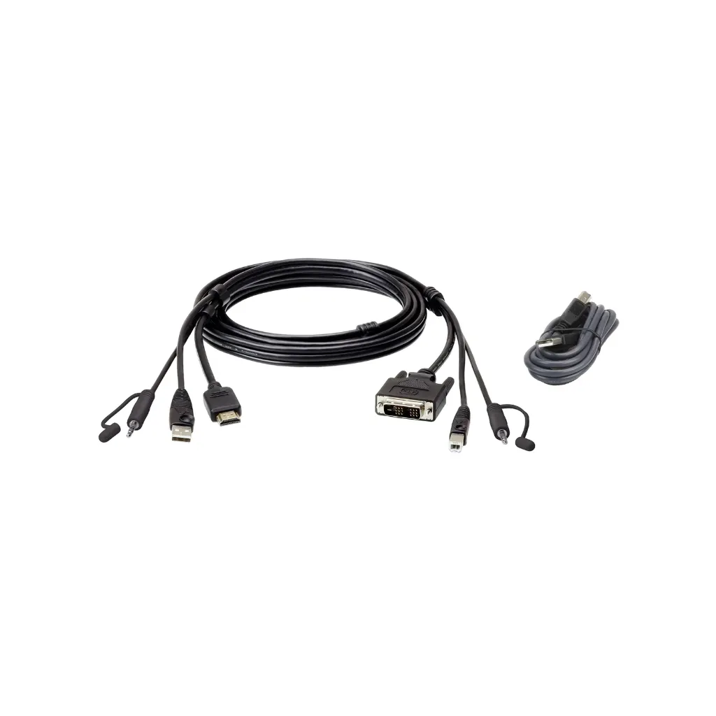 [2L-7D02DHX2] ATEN 2L-7D02DHX2 / CABLE KIT HDMI /USB/SP - DVI-Dd L:1.8M