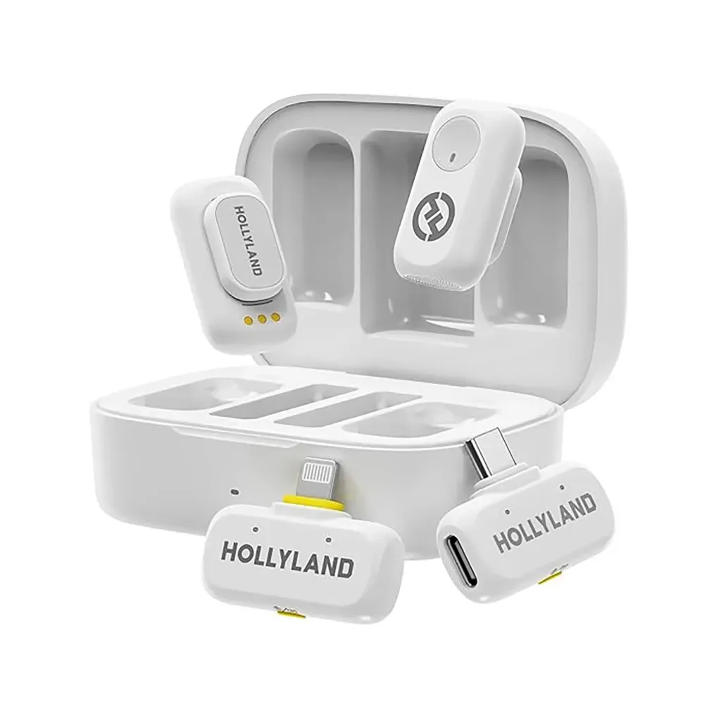 LARK A1 Combo (Ivory White, with USB-C RX + Lightning RX + Charging Case) Wireless Microphone